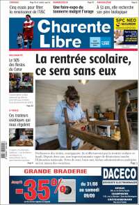 Portada de Charente Libre (Francia)