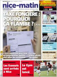 Portada de Nice-Matin (Francia)