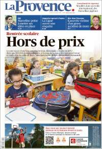 Portada de La Provence (Francia)