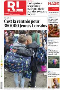 Portada de Le Republicain Lorrain (Francia)