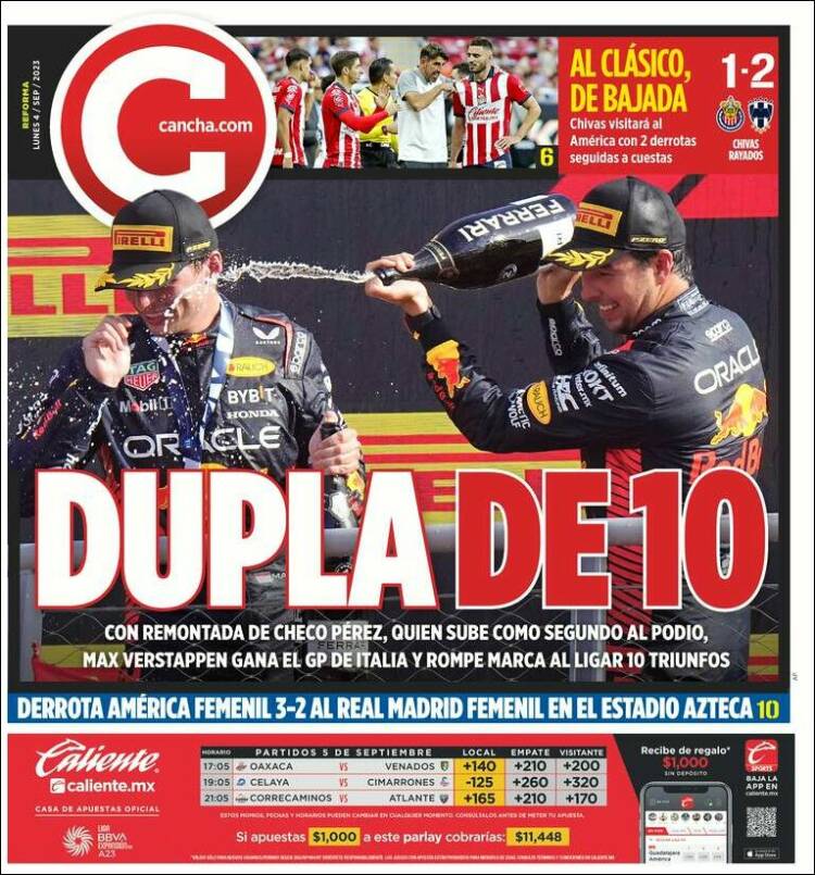 Portada de Cancha (México)