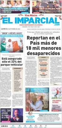 Portada de El Imparcial (México)