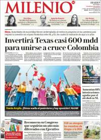 Portada de Milenio de Monterrey (México)