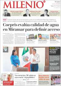 Portada de Milenio - Tamaulipas (México)