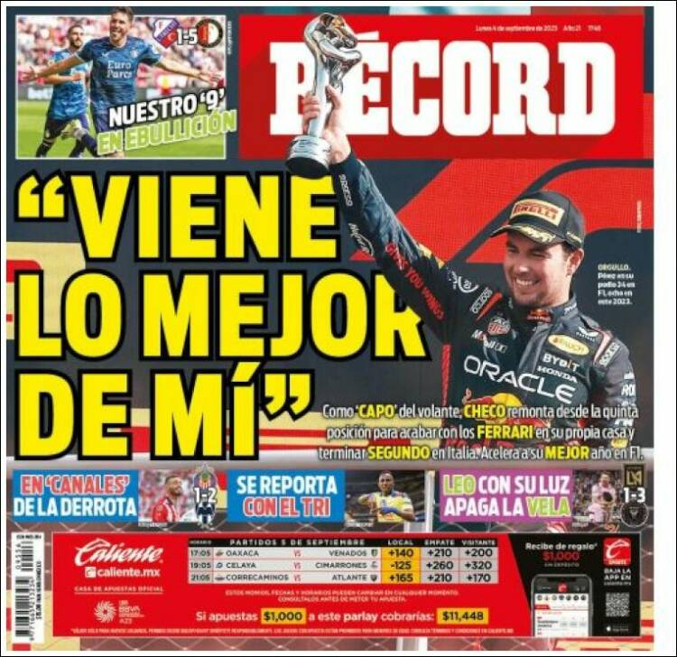 Portada de Record (México)