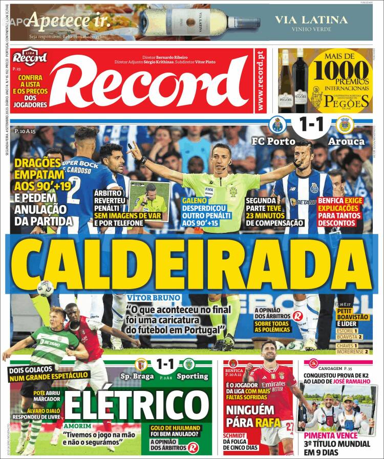 Portada de Record (Portugal)