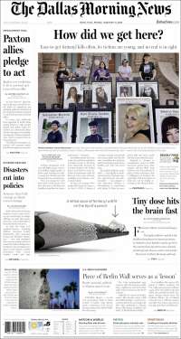 Portada de Dallas Morning News (USA)