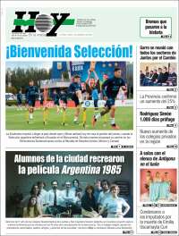 Portada de Diario Hoy (Argentina)