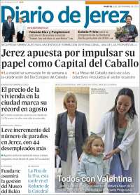 Portada de Diario de Jerez (España)