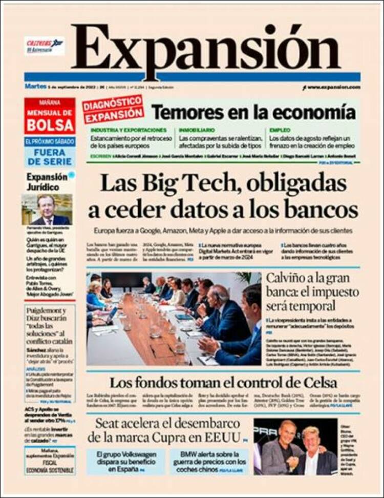 Portada de Expansión (Espa&ntilde;a)