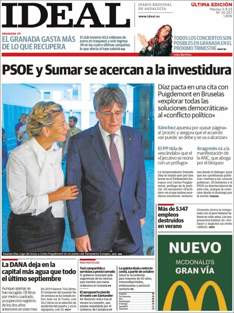 Portada de Ideal (España)