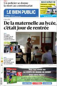 Portada de Le Bien Public (Francia)