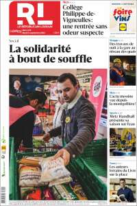 Portada de Le Republicain Lorrain (Francia)