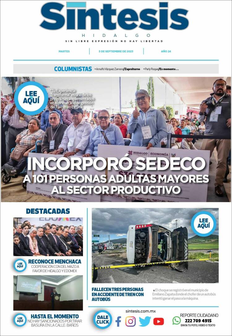 Portada de Sistesis - Hidalgo (M&eacute;xico)