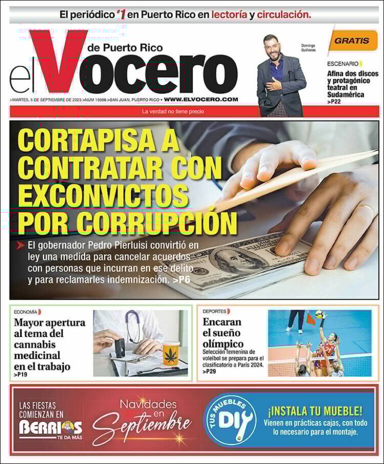 Portada de Vocero (Puerto Rico)