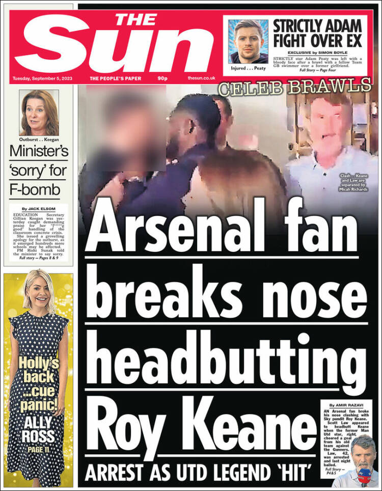Portada de The Sun (Reino Unido)