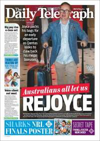 Portada de The Daily Telegraph (Australia)