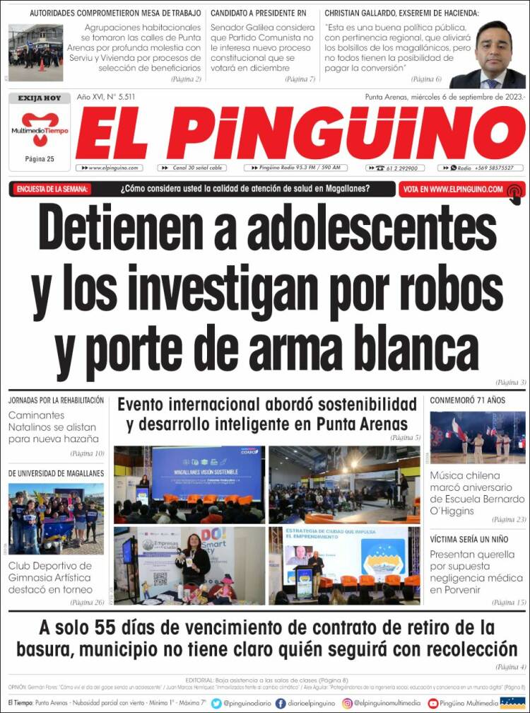 Portada de El Pingüino (Chile)