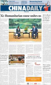Portada de China Daily (China)