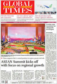 Portada de The Global Times (China)