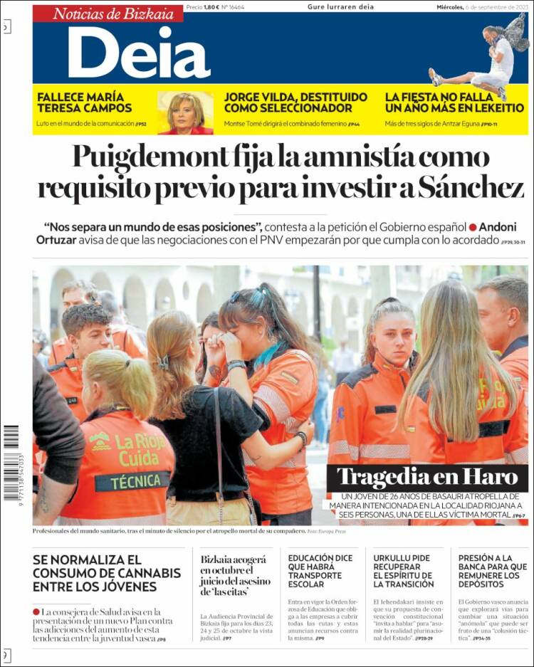 Portada de Deia (España)