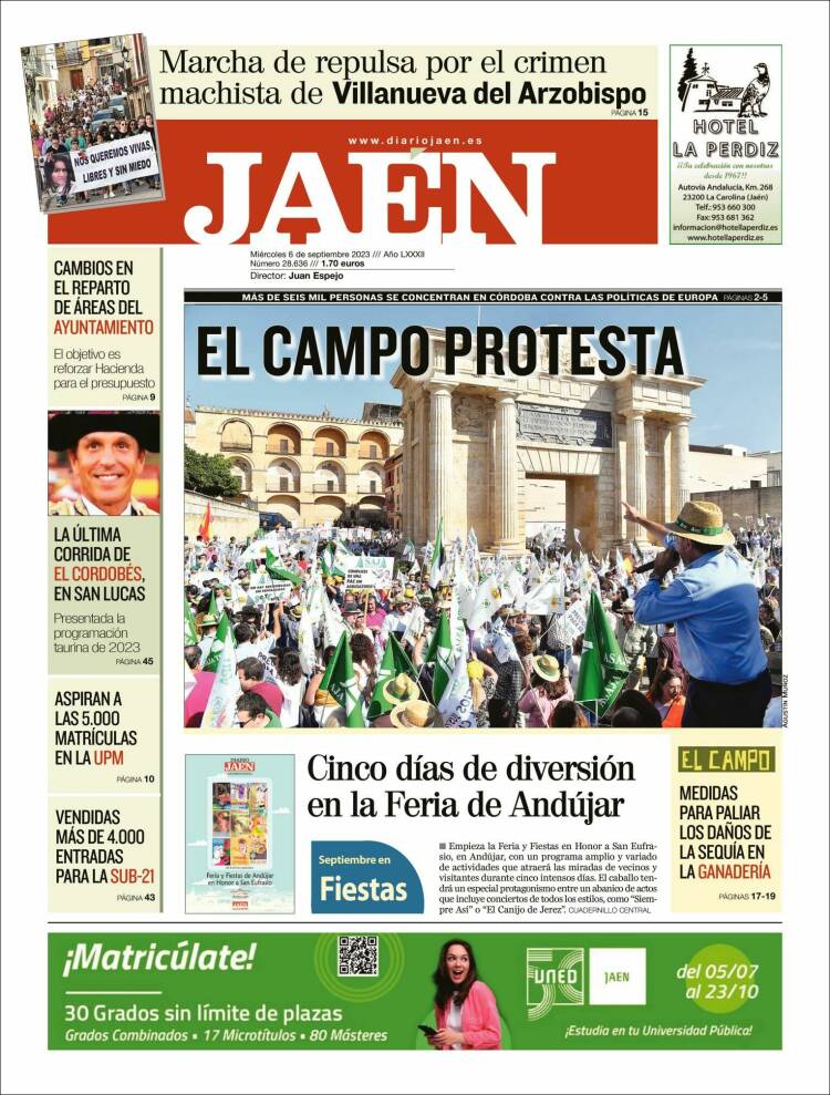 Portada de Diario Jaén (Espa&ntilde;a)