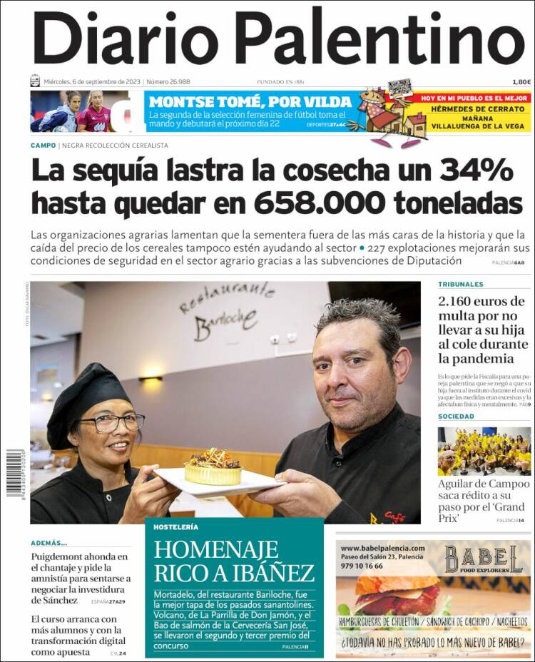 Portada de Diario Palentino (España)