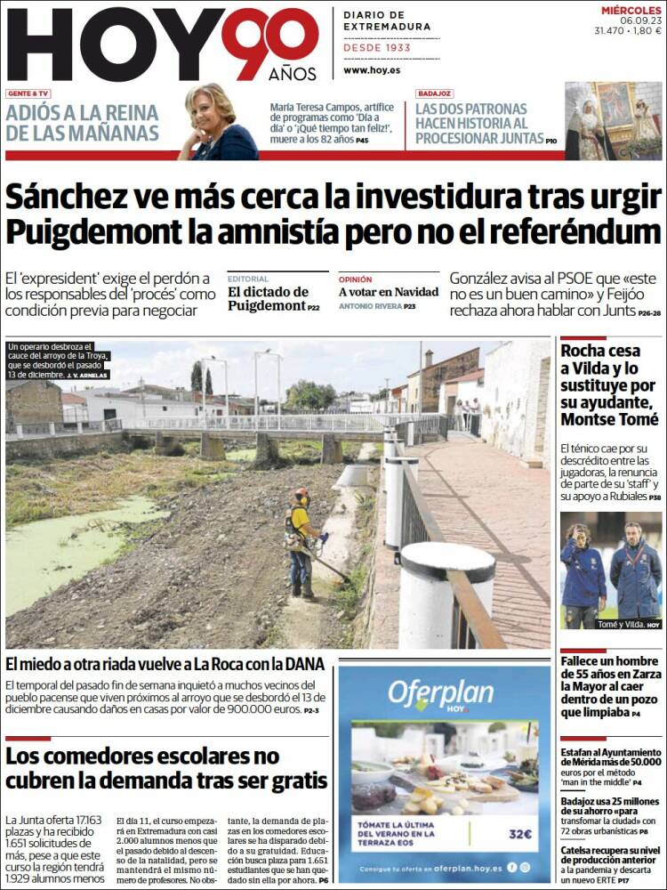 Portada de Hoy - Badajoz (España)