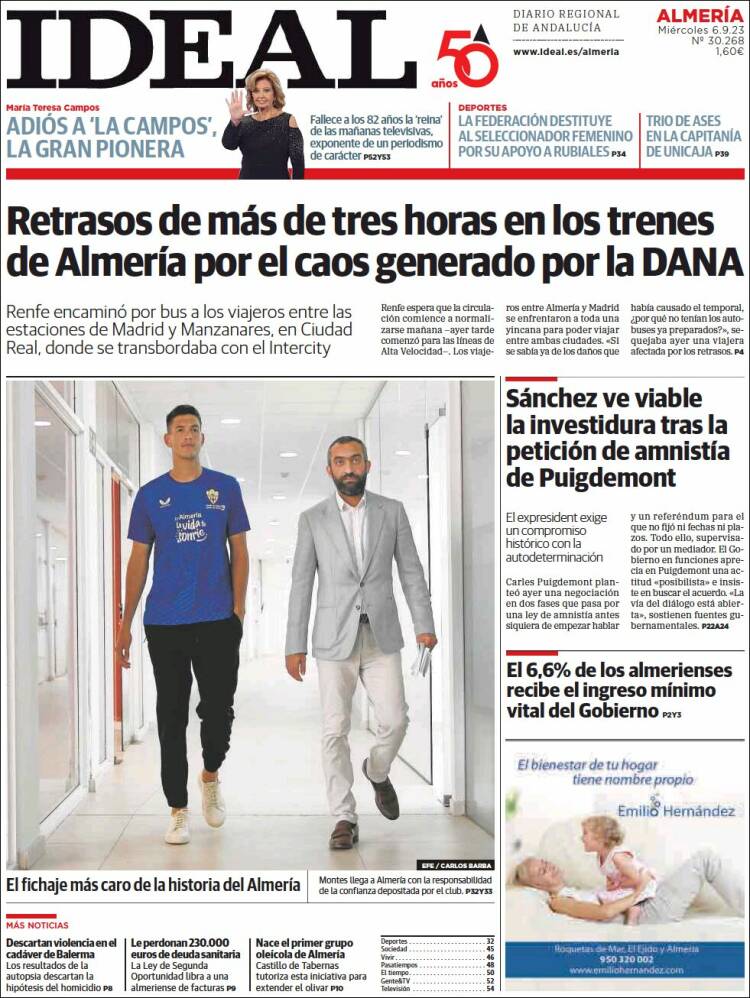 Portada de Ideal Almeria (Espa&ntilde;a)