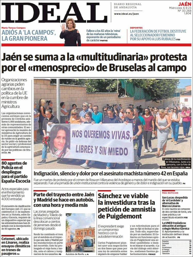 Portada de El Ideal de Jaén (Espa&ntilde;a)