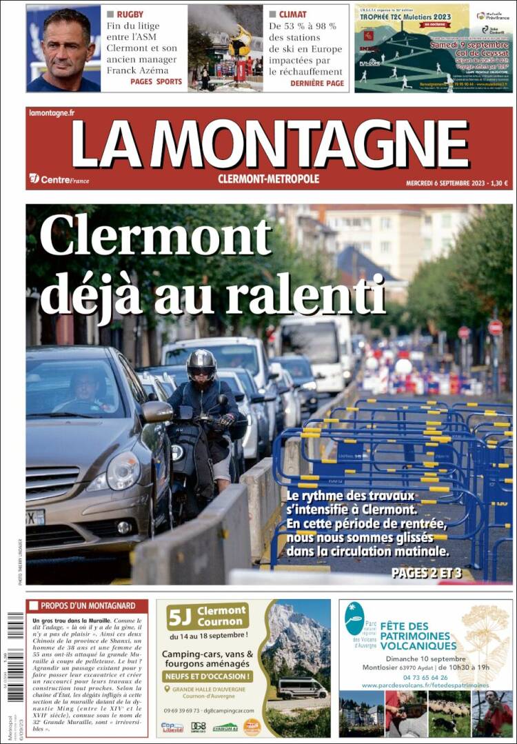 Portada de La Montagne (Francia)