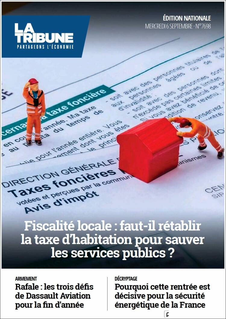 Portada de La Tribune (Francia)