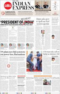 Portada de New Indian Express (India)