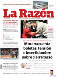Portada de La Razón (M&eacute;xico)
