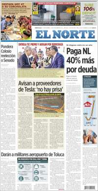 Portada de Reforma (M&eacute;xico)