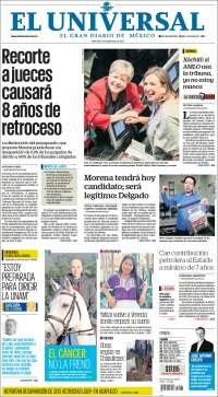 Portada de El Universal (M&eacute;xico)