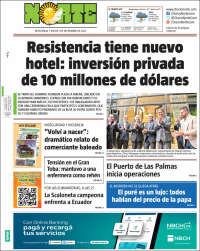 Portada de Diario Norte (Argentina)