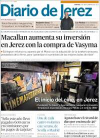 Portada de Diario de Jerez (España)
