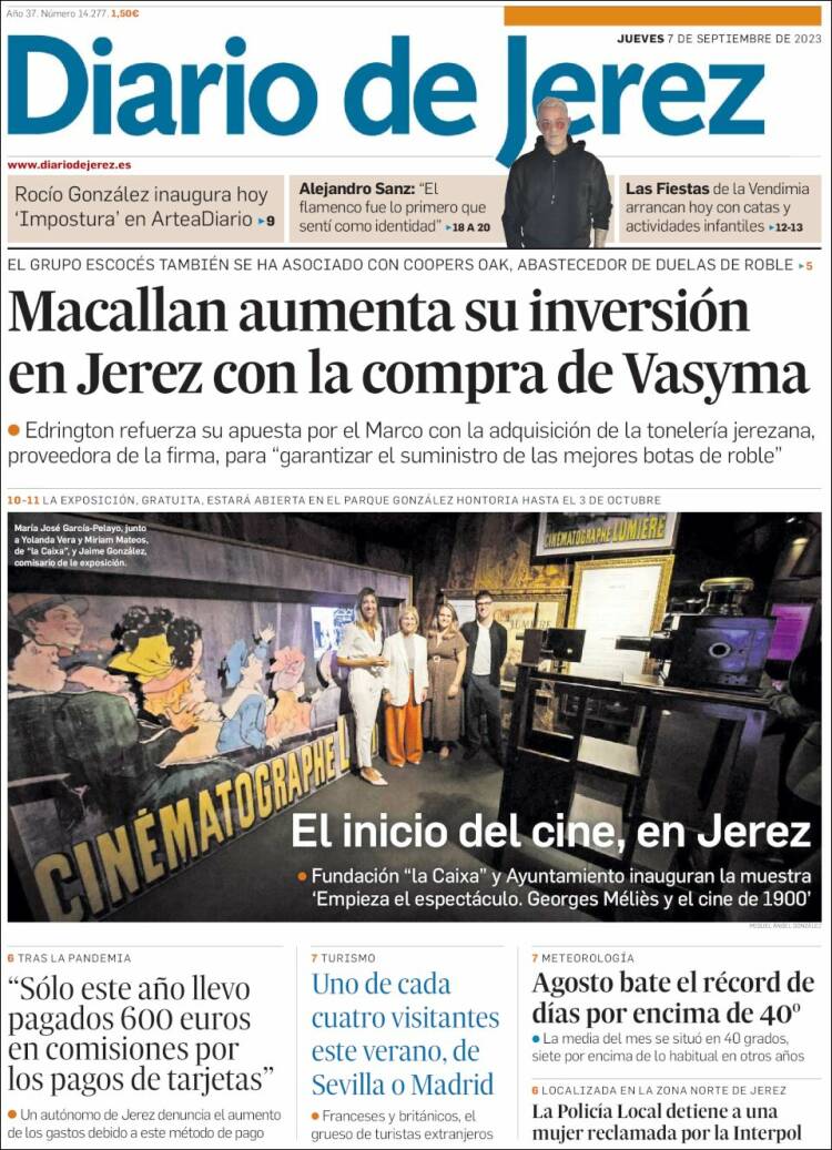 Portada de Diario de Jerez (España)