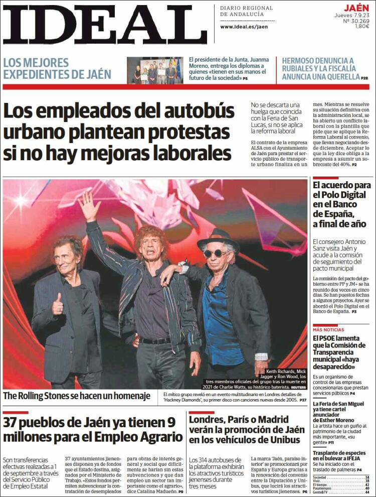 Portada de El Ideal de Jaén (España)