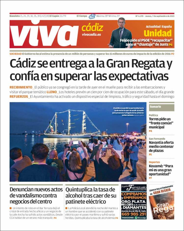 Portada de Información - Cadiz (España)