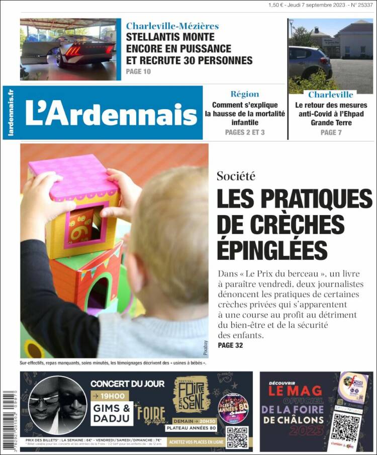 Portada de L'Ardenais (Francia)