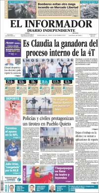 Portada de El Informador (México)