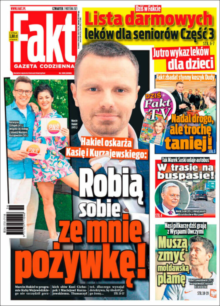 Portada de Fakt (Polonia)