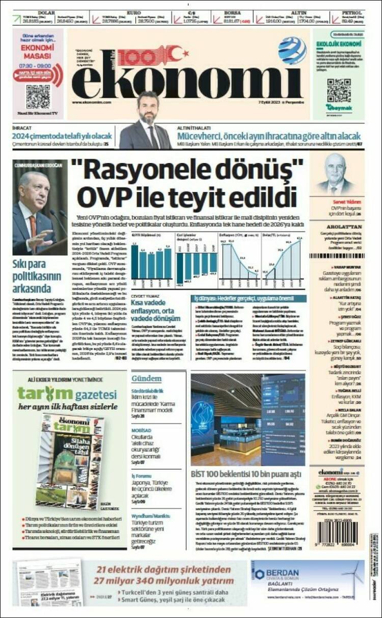 Portada de Dünya (Turqu&iacute;a)