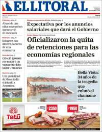 Portada de El Litoral Corrientes (Argentina)