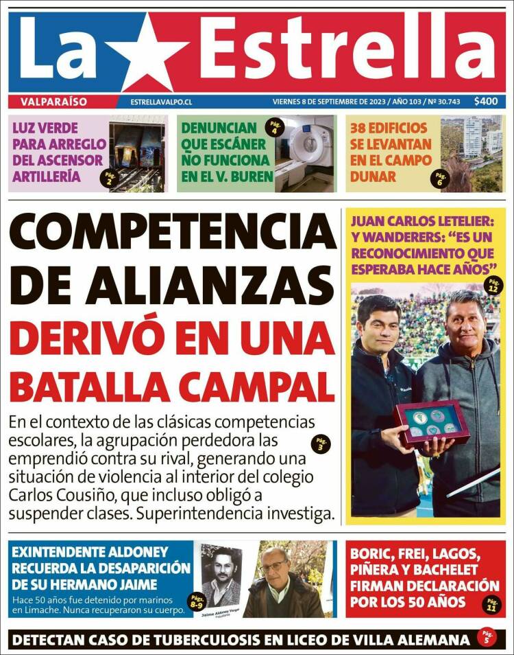 Portada de Estrella de Valparaiso (Chile)
