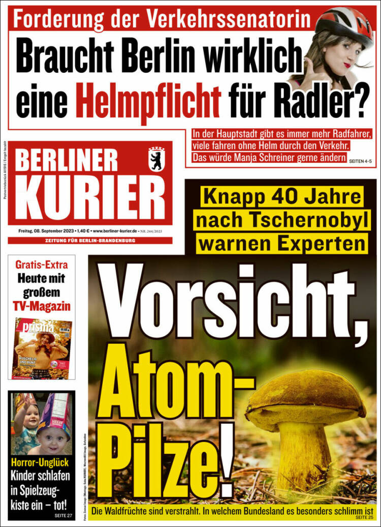 Portada de Berliner Kurier - Startseite BK (Alemania)