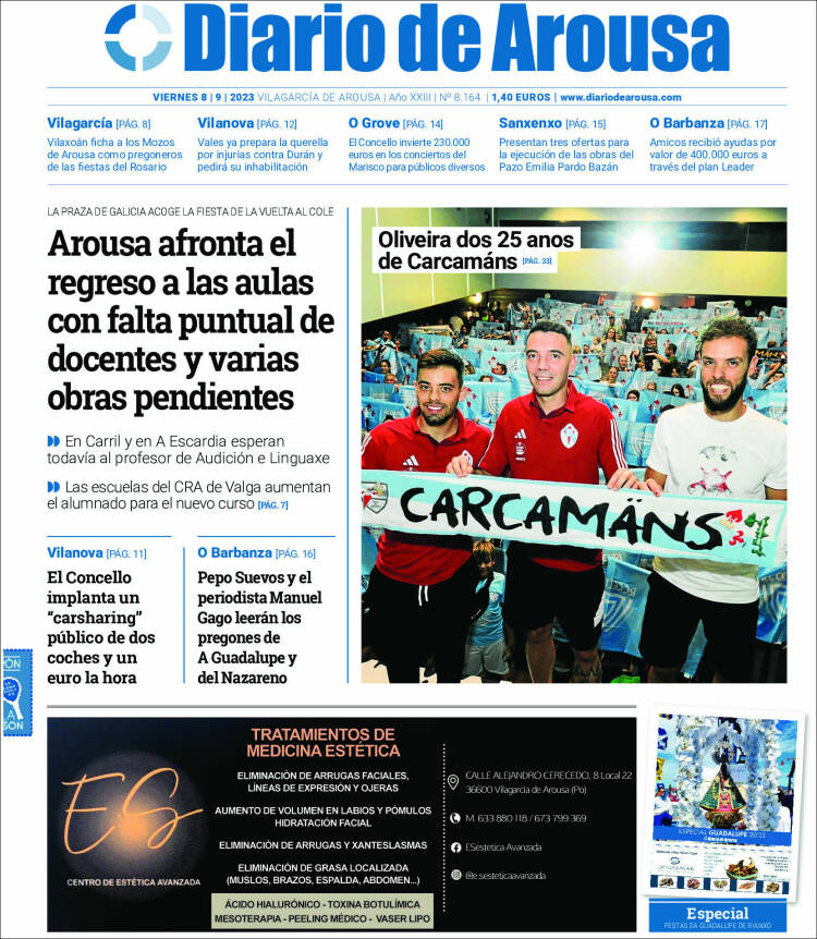 Portada de Diario de Arousa (España)