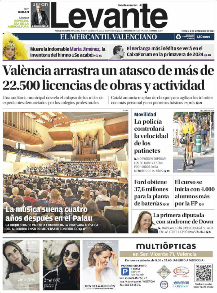 Portada de Levante (España)